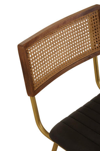 Black Leather Dining Chair