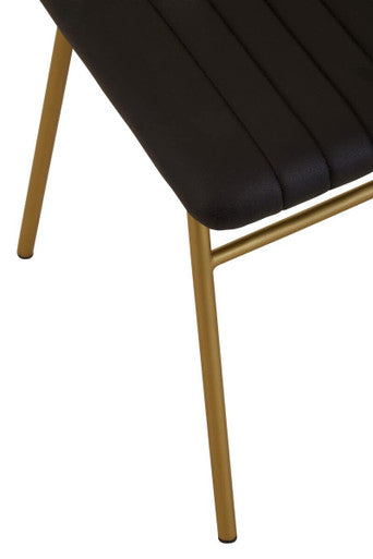 Black Leather Dining Chair