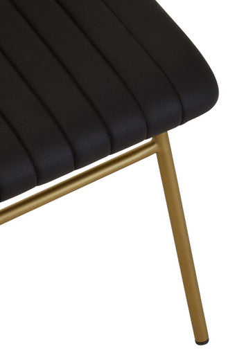 Black Leather Dining Chair