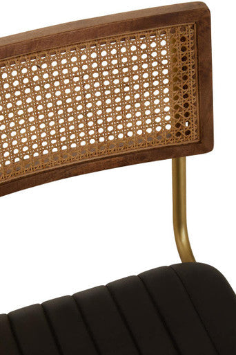 Black Leather Dining Chair