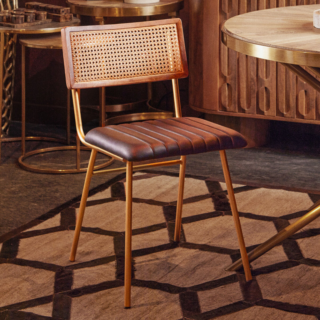 Black Leather Dining Chair