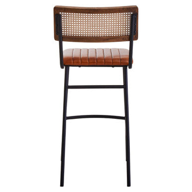 Tan Leather Bar Chair