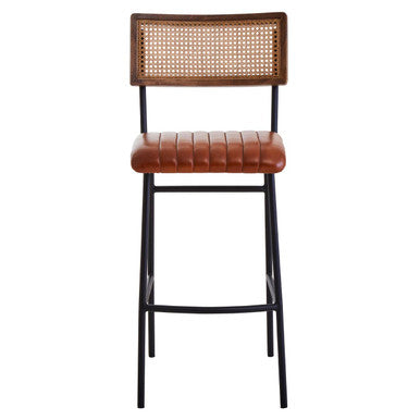 Tan Leather Bar Chair