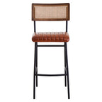 Tan Leather Bar Chair