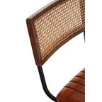Tan Leather Bar Chair