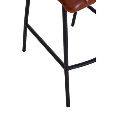 Tan Leather Bar Chair