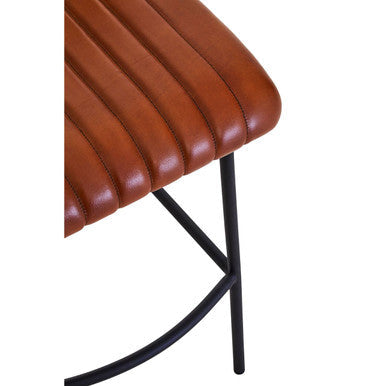 Tan Leather Bar Chair