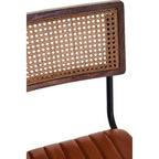Tan Leather Bar Chair
