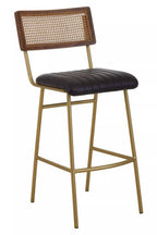 Black Leather Bar Chair