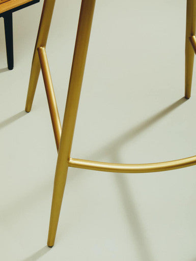 Green Leather Bar Chair