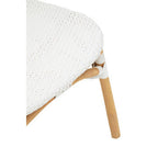 Natural and White Rattan Dining Chair