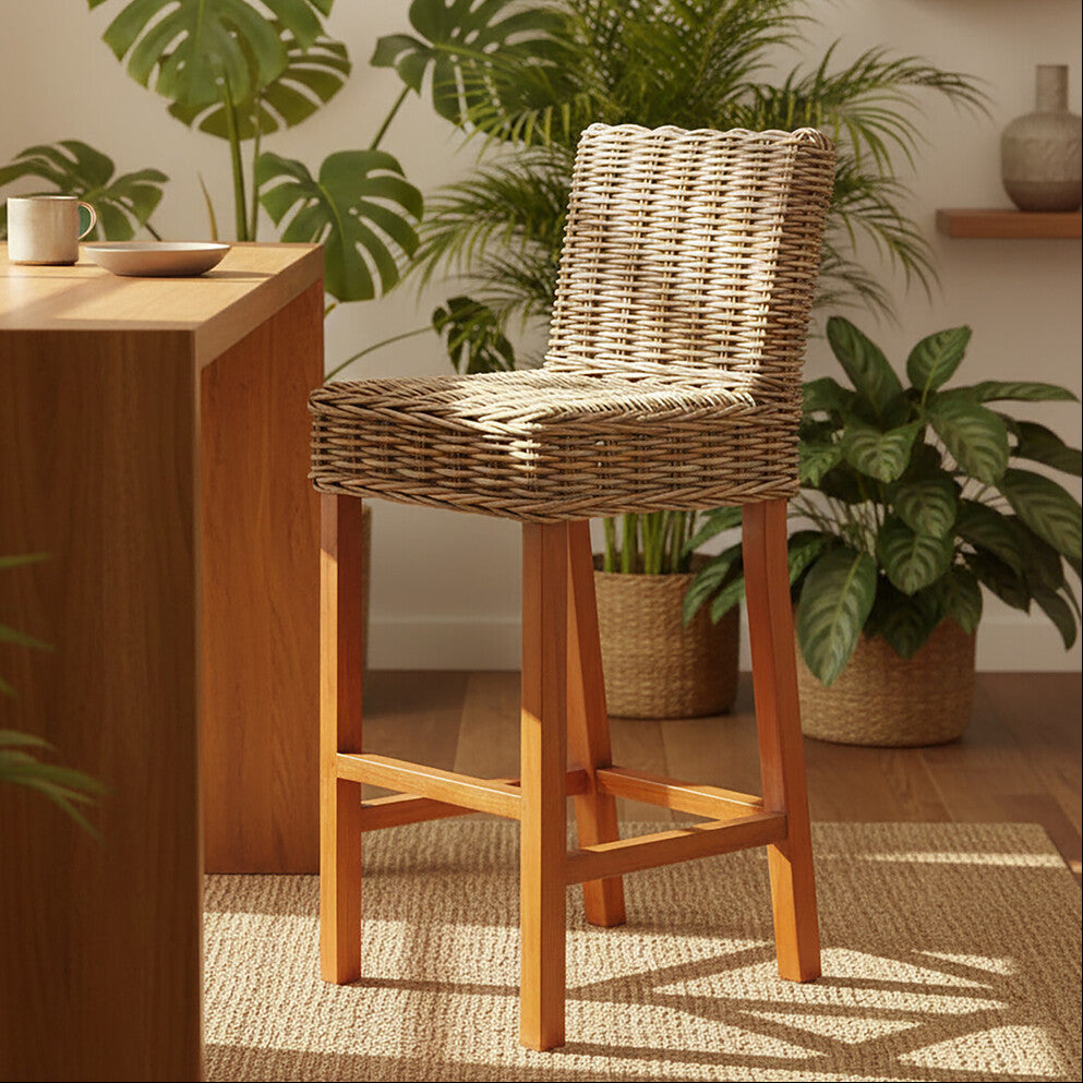 Natural Rattan Bar Chair
