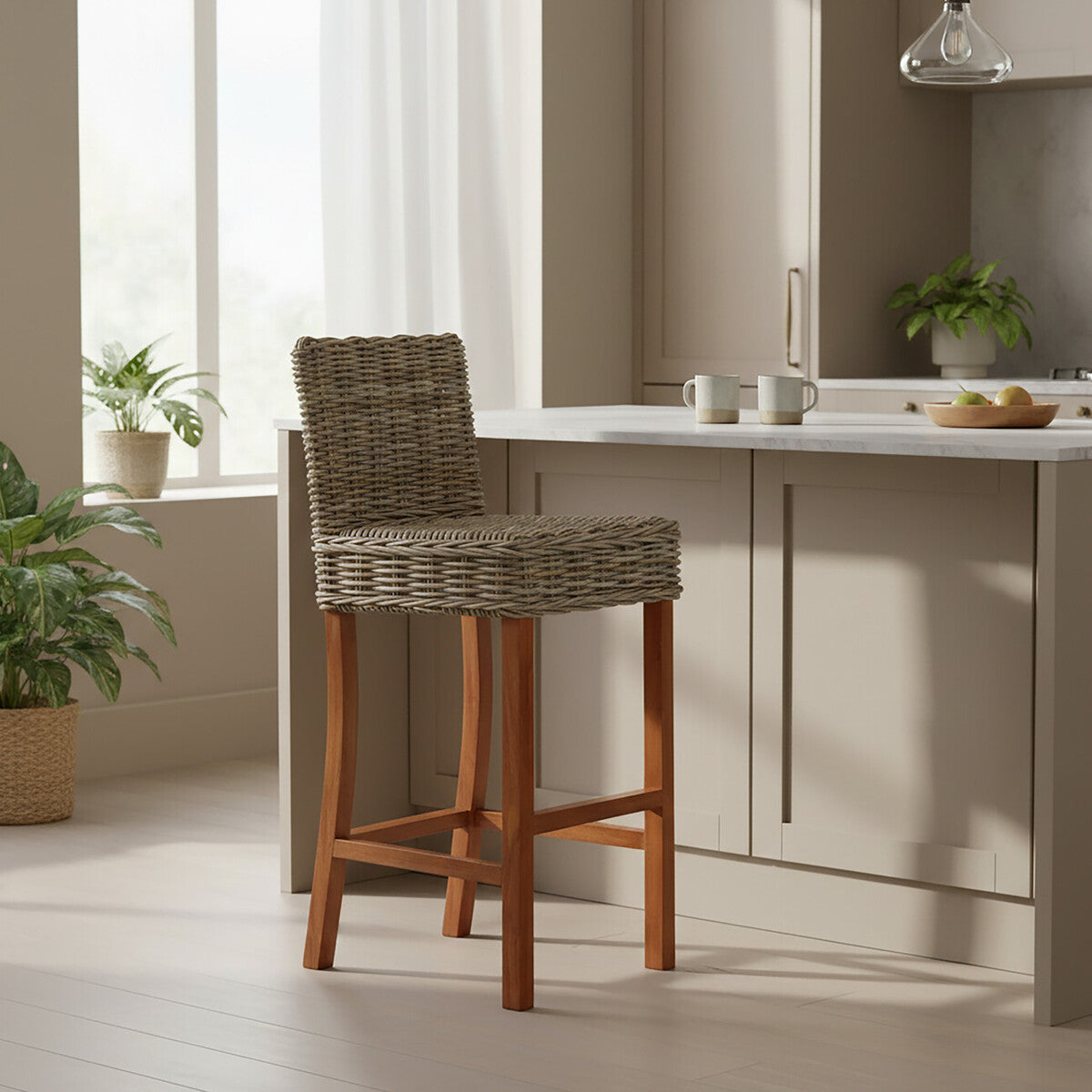 Natural Rattan Bar Chair