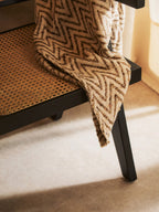Natural Cane and Black Beech Wood Dining Chair