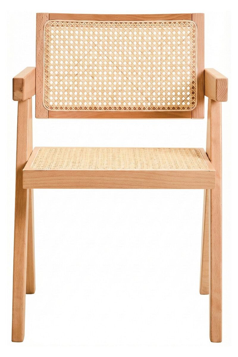 Natural Cane and Beech Wood Dining Chair