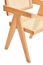 Natural Cane and Beech Wood Dining Chair