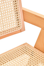 Natural Cane and Beech Wood Dining Chair