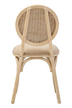 White Wash Elm Wood Dining Chair