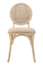 White Wash Elm Wood Dining Chair