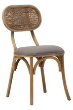 Grey Wash Elm Wood Dining Chair