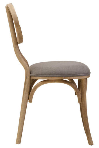 Grey Wash Elm Wood Dining Chair