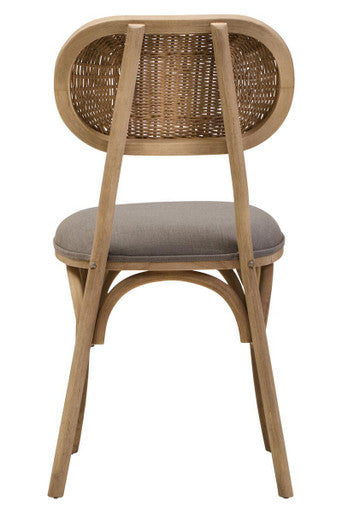 Grey Wash Elm Wood Dining Chair