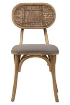 Grey Wash Elm Wood Dining Chair