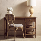 Grey Wash Elm Wood Dining Chair