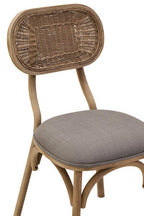 Grey Wash Elm Wood Dining Chair