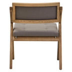 Grey Wash Elm Wood Folding Chair
