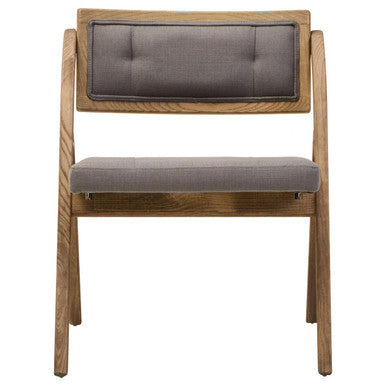 Grey Wash Elm Wood Folding Chair