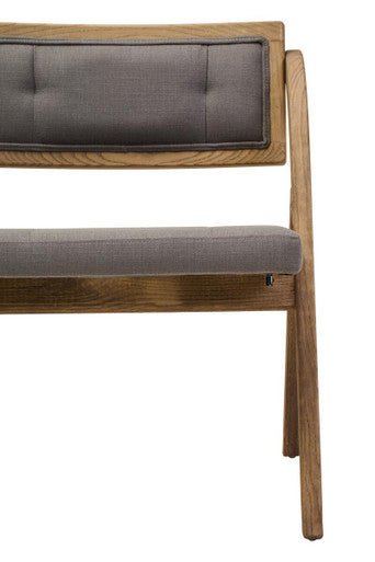 Grey Wash Elm Wood Folding Chair