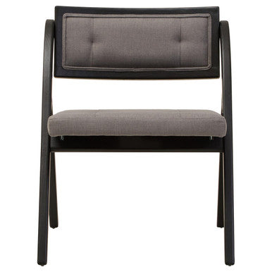 Grey and Black Elm Wood Folding Chair