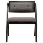 Grey and Black Elm Wood Folding Chair