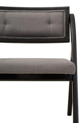 Grey and Black Elm Wood Folding Chair