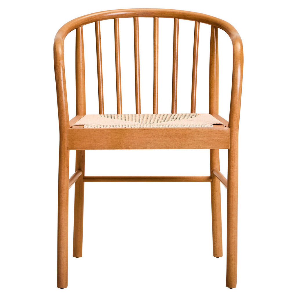 Natural Woven Rope and Beech Wood Chair