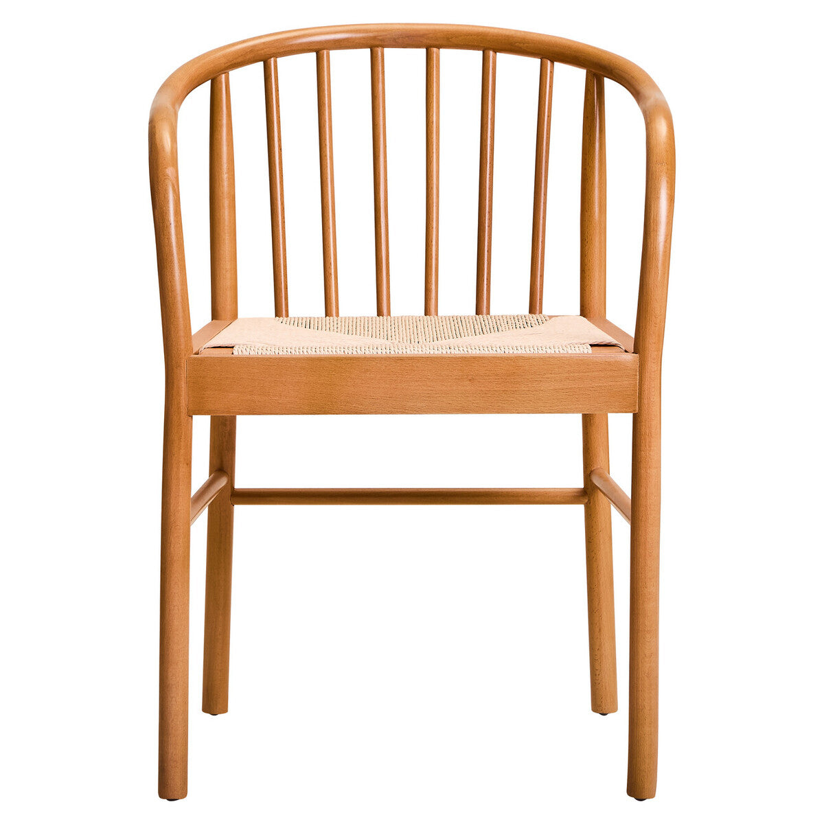 Natural Woven Rope and Beech Wood Chair