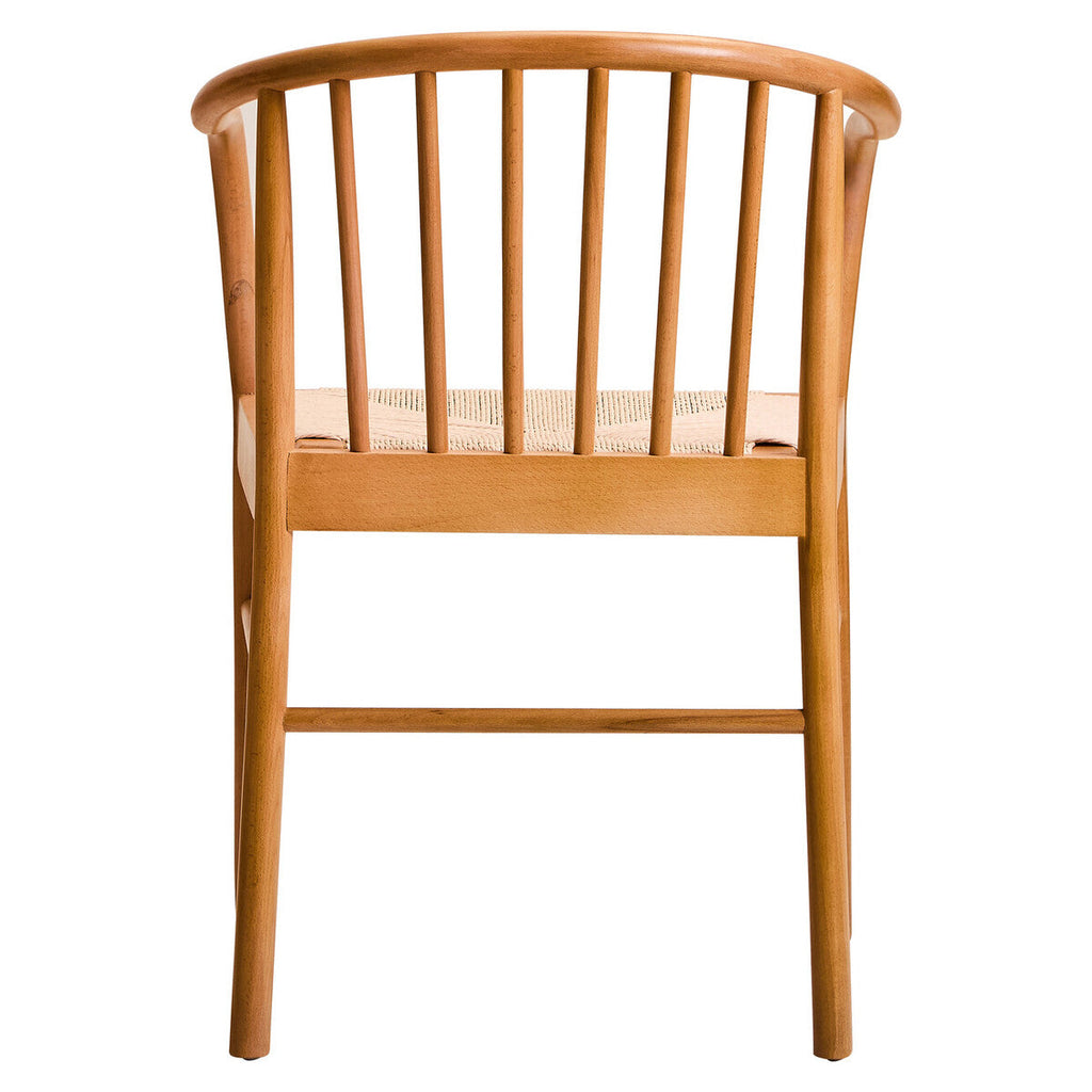 Natural Woven Rope and Beech Wood Chair