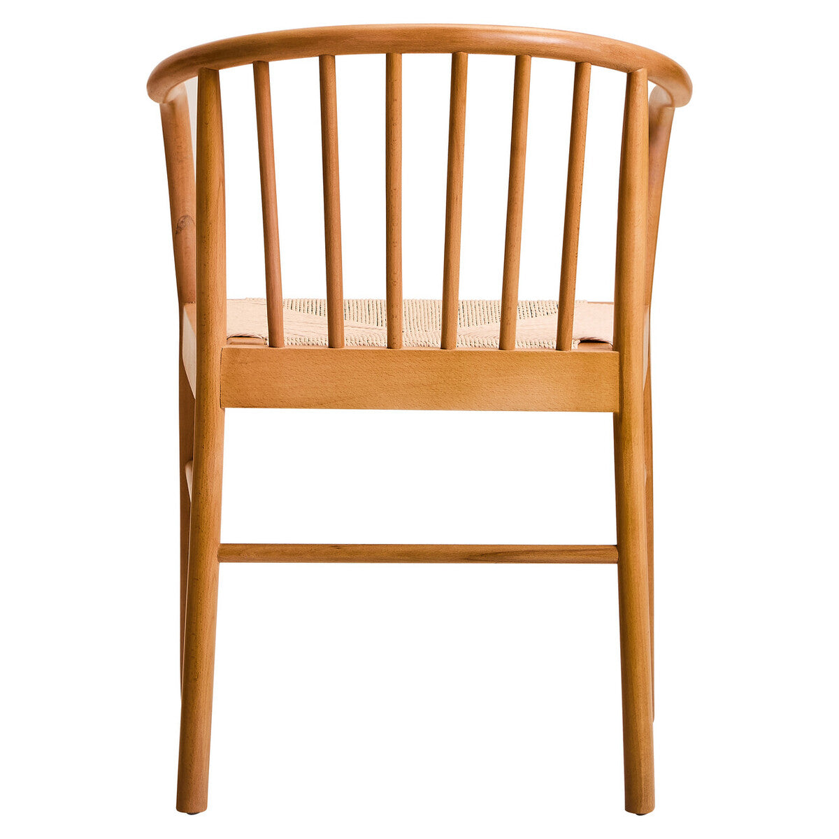 Natural Woven Rope and Beech Wood Chair