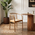 Natural Woven Rope and Beech Wood Chair