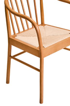 Natural Woven Rope and Beech Wood Chair