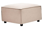 Natural Fabric Modular Ottoman