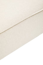 Cream Fabric Ottoman Stool