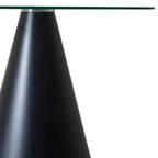 Clear Glass Round Large Dining Table
