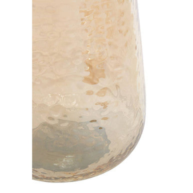 Gold Glass Bathroom Tumbler with Textured Detail