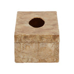 Beige Seashell Tissue Box