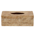 Beige Seashell Tissue Box