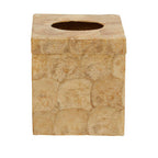 Beige Seashell Square Tissue Box