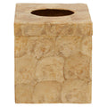 Beige Seashell Square Tissue Box