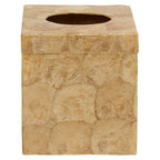 Beige Seashell Square Tissue Box